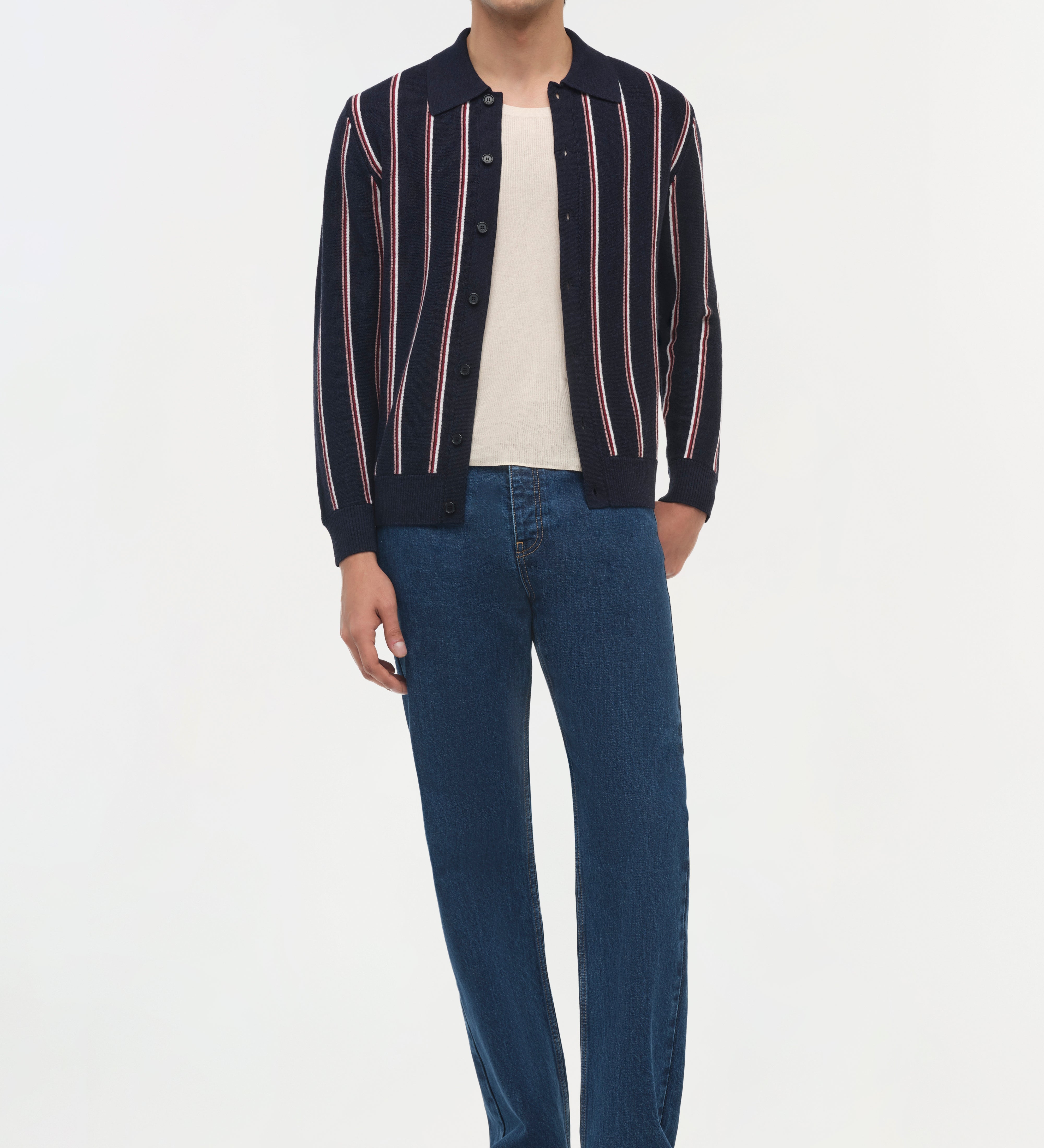 Simkhai - Elio Wool Collared Cardigan