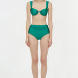 Simkhai - Teya High Waisted Ruched Bikini Bottom