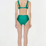 Simkhai - Teya High Waisted Ruched Bikini Bottom
