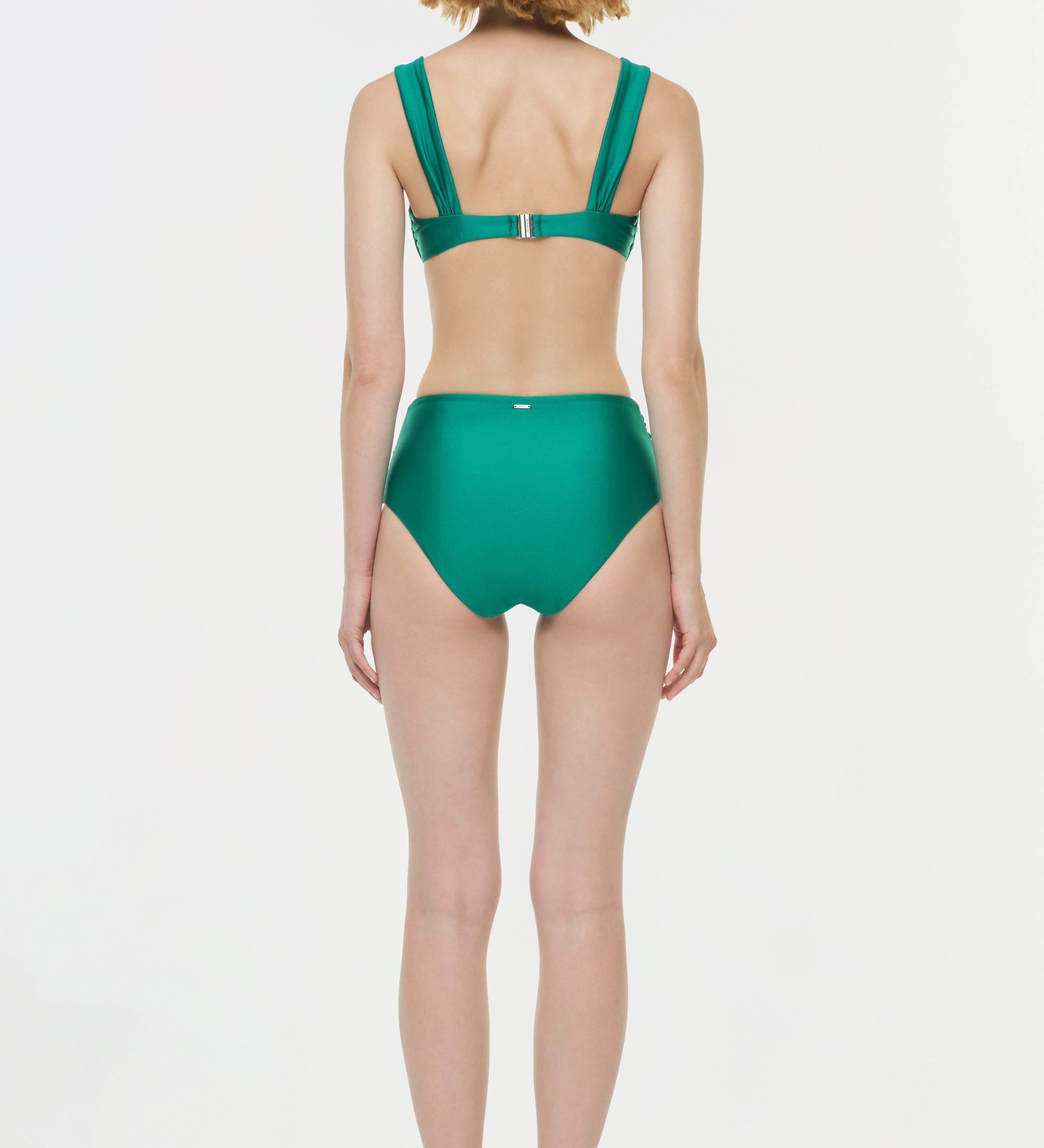 Simkhai - Teya High Waisted Ruched Bikini Bottom