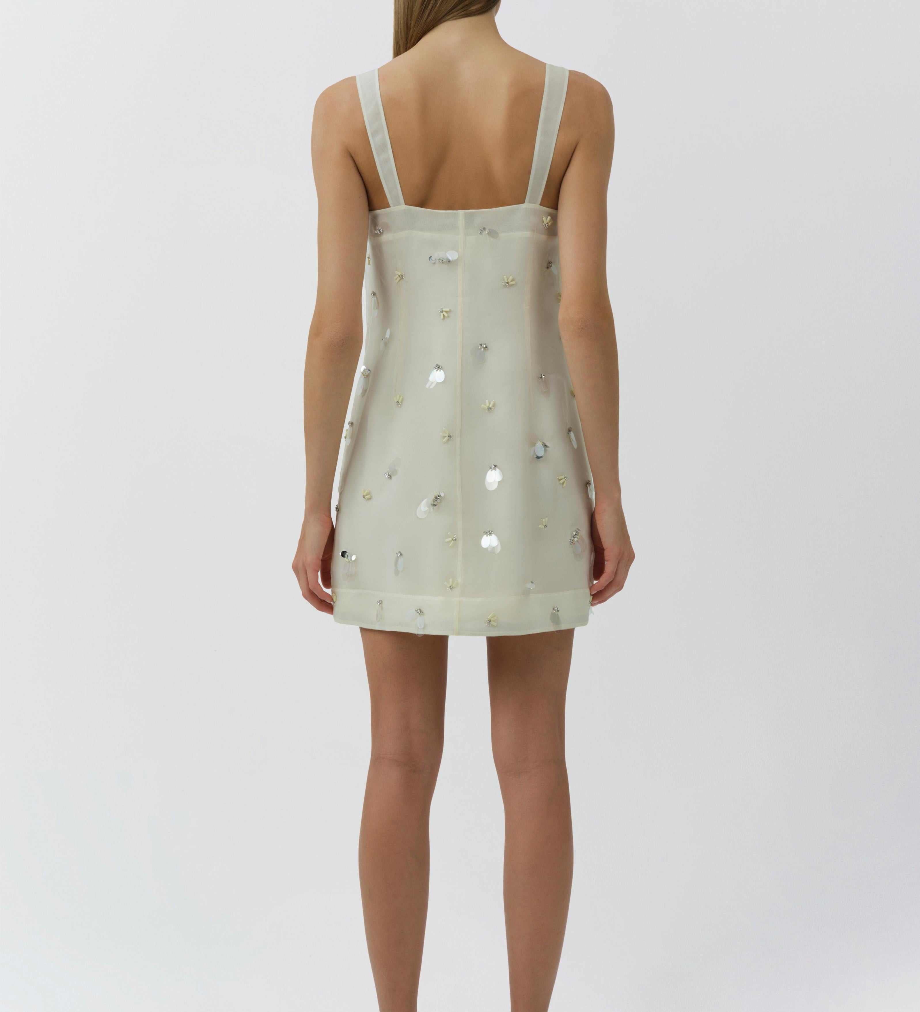 Simkhai - Sumi Embellished Organza Mini Dress