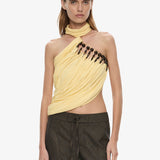 Christopher Esber - Tortoise Droplet Halter Top