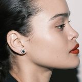 Dorsey - LOUISE STUD EARRINGS IN LAB EMERALD AND LAB WHITE SAPPHIRE