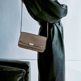 DeMellier - The New York Crossbody Dark Taupe Small Grain