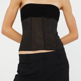 Christopher Esber - Tulle Overlay Corset