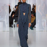 Christopher Esber - Liquid Jersey Ribbed Ruche Dress
