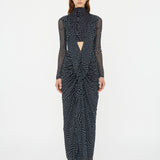 Christopher Esber - Liquid Jersey Ribbed Ruche Dress