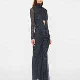 Christopher Esber - Liquid Jersey Ribbed Ruche Dress