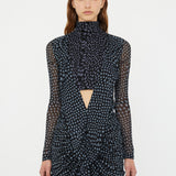 Christopher Esber - Liquid Jersey Ribbed Ruche Dress