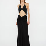 Christopher Esber - Tiered Thorn Beaded Disconnect Dress