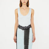 Christopher Esber - Ribbed Scuffed Leather Tank Dress