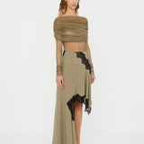 Christopher Esber - Verner Lace Asymmetric Skirt