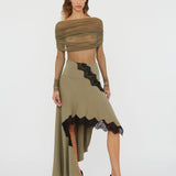 Christopher Esber - Verner Lace Asymmetric Skirt