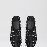Christopher Esber - Frosted Beaded Mesh Flat