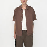 FRAME - Light Pique Button Down Polo -- Mauve