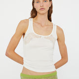 Christopher Esber - Encased Lace Rib Tank