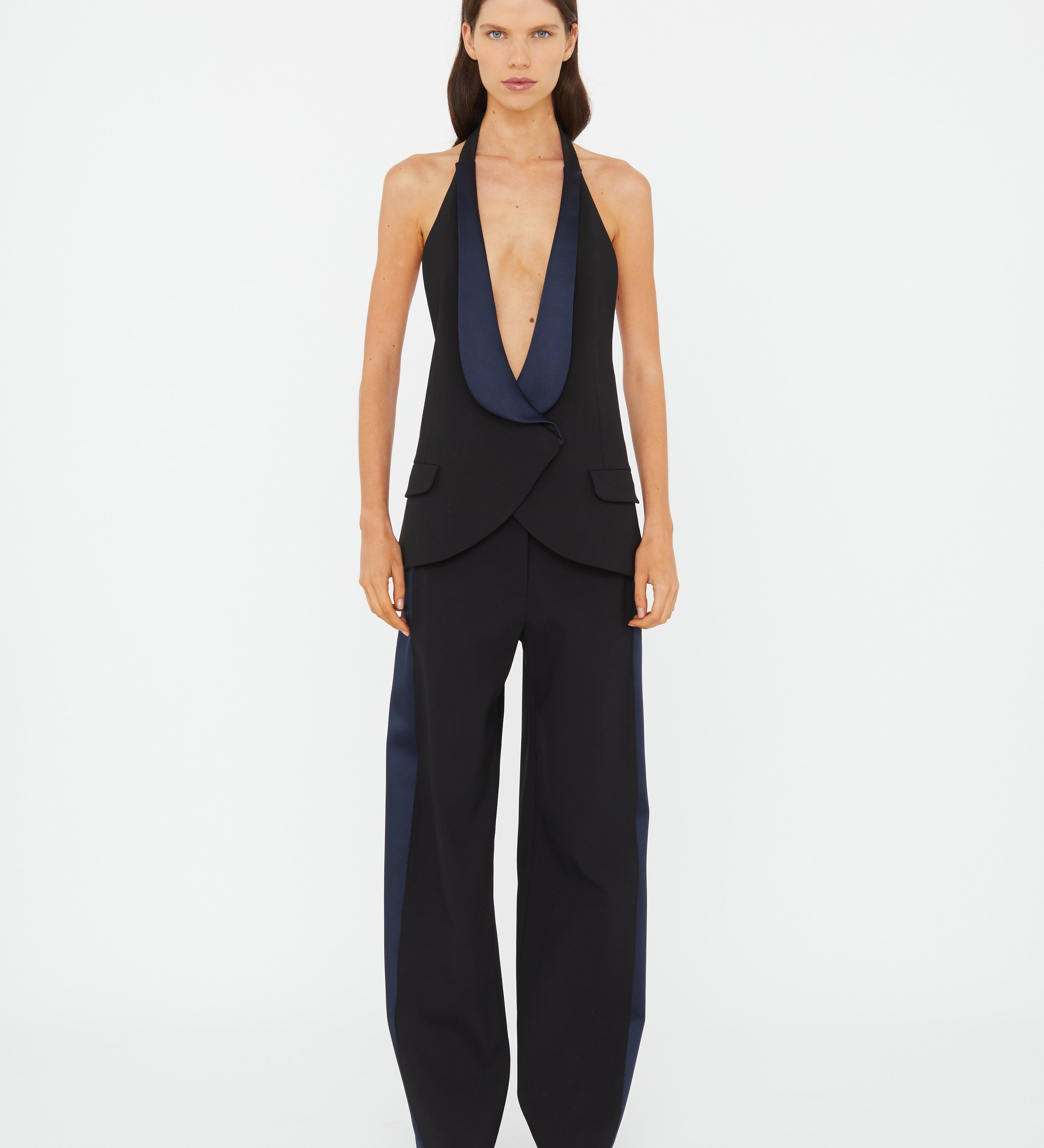 Christopher Esber - Tuxedo Contrast Wool Vest