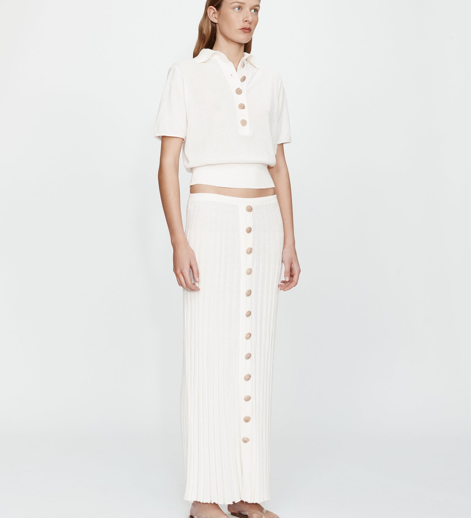 Christopher Esber - Sundial Shell Sunray Knit Skirt
