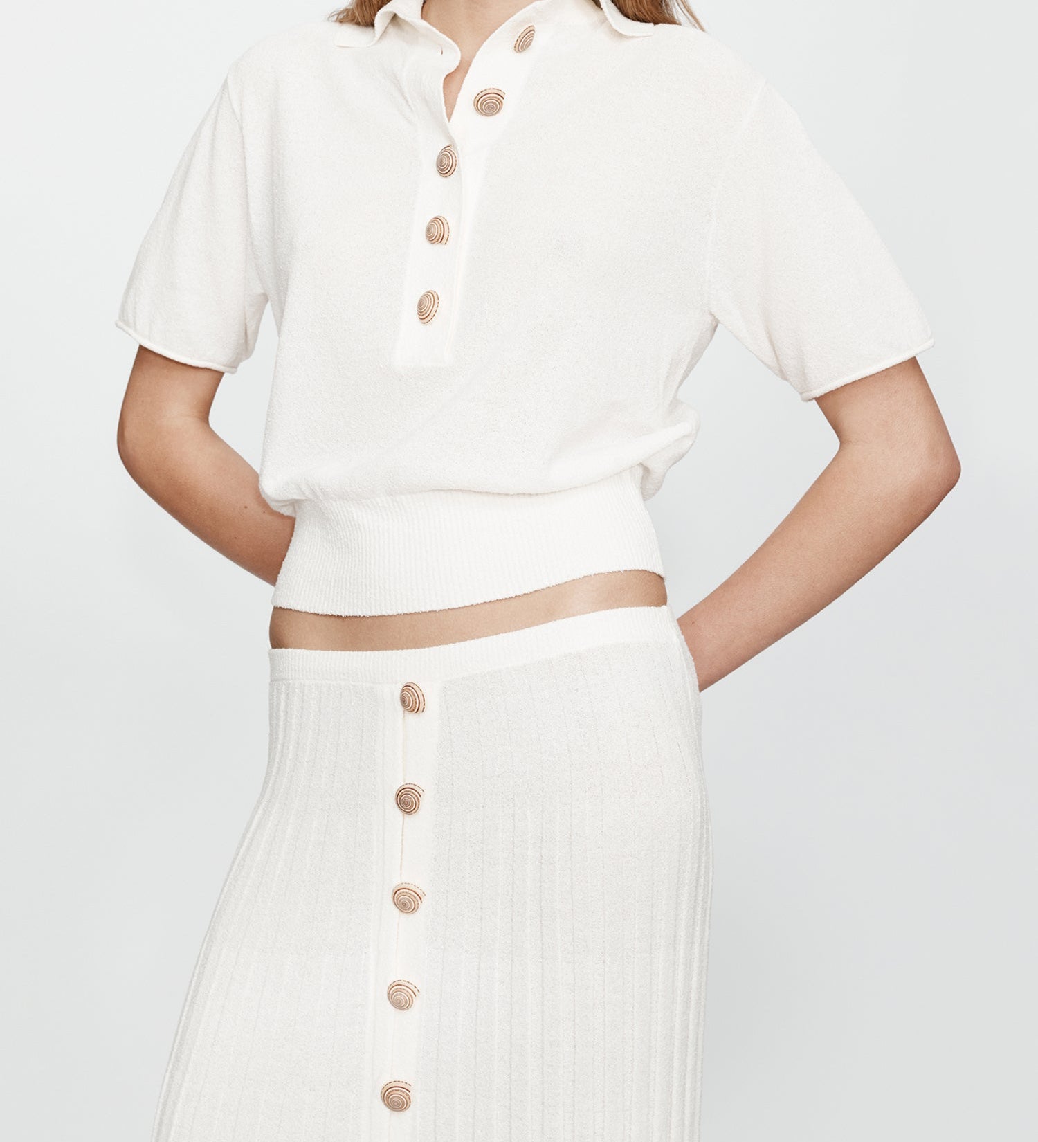 Christopher Esber - Sundial Shell Sunray Knit Skirt