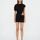 Christopher Esber - Encased Nature Resin Draped Jersey Dress