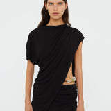Christopher Esber - Encased Nature Resin Draped Jersey Dress