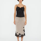 Christopher Esber - Hibiscus Embroidered Rib Bodysuit