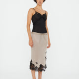 Christopher Esber - Hibiscus Embroidered Rib Bodysuit