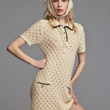 FRAME - The Bauble Dress -- Cream