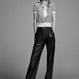 FRAME - The Leather Trouser -- Dark Indigo