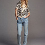 FRAME - The Sailor Tie Cardi -- Navy Multi