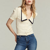 FRAME - The Sailor Sweater -- Cream Multi