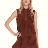 FRAME - The Suede City Shift -- Sepia