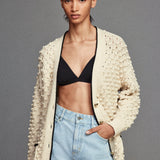 FRAME - The Bauble Cardigan -- Cream