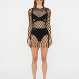 Christopher Esber - Knitted Mesh Mini Dress