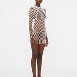 Christopher Esber - Knitted Mesh Mini Dress