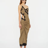 Christopher Esber - Crimped Lace Cami Dress
