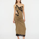 Christopher Esber - Crimped Lace Cami Dress