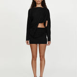 Christopher Esber - Aiba Draped Cotton Jersey Long Sleeve Dress