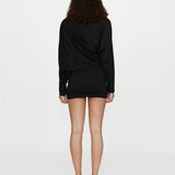 Christopher Esber - Aiba Draped Cotton Jersey Long Sleeve Dress