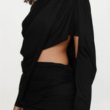 Christopher Esber - Aiba Draped Cotton Jersey Long Sleeve Dress