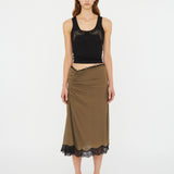 Christopher Esber - Encased Lace Rib Tank
