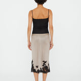 Christopher Esber - Hibiscus Embroidered Rib Skirt