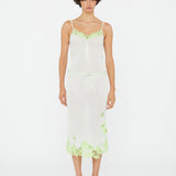 Christopher Esber - Hibiscus Embroidered Rib Skirt