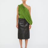 Christopher Esber - Burnished Eddie Leather Skirt