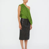 Christopher Esber - Burnished Eddie Leather Skirt