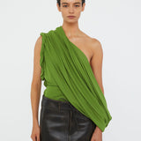 Christopher Esber - Burnished Eddie Leather Skirt