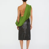Christopher Esber - Burnished Eddie Leather Skirt