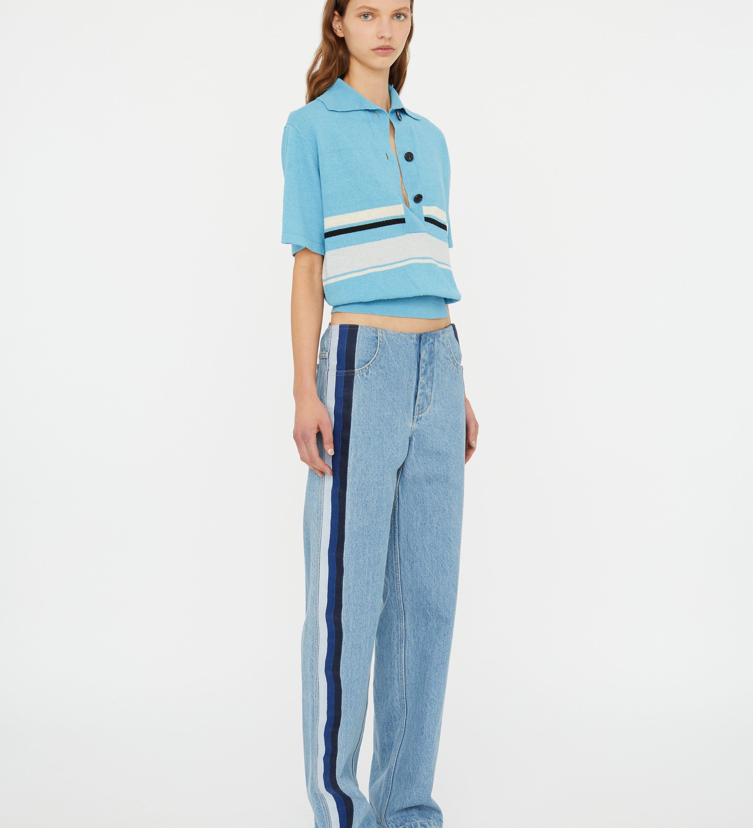 Christopher Esber - Streaked Denim Jean