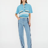 Christopher Esber - Streaked Denim Jean
