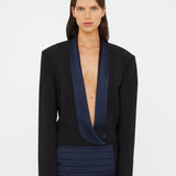 Christopher Esber - Tuxedo Contrast Wool Blazer